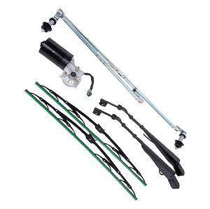 Sistema de limpiaparabrisas para maquinaria de construcción